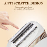 Rechargeable Women's Electric Razor - Mini Size, Perfect for Travel - Top-Down View