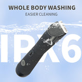 Black Electric Shaver for Women - Painless Hair Remover with USB Charging - 45-Degree Angle