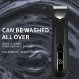 Men's Body Hair Scissors - USB Rechargeable, Waterproof with LED Light