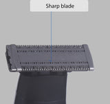 One Blade Electric Shaver for Men - Safe for Sensitive Areas, Wet/Dry Use - Rear View