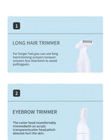 White 5-in-1 Electric Shaver for Women - Versatile Hair Remover for Face & Body - Rear View