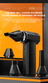 Portable Air Blower - Multi-Use for Computer, Car, Outdoor Inflatables - Side View