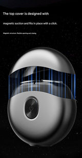Portable Electric Shaver - Pocket Size, USB Charging, Close Shave - Side View