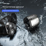Green Mini Electric Shaver for Men - Portable & Rechargeable Razor for Travel - 45-Degree Angle