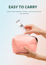 Pink Electric Shaver for Women - USB Rechargeable, Painless Hair Removal - Rear View
