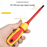 9-Piece Insulated Screwdriver Set - Home Repair & Electrical Work - Top-Down View