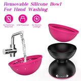 Black Electric Makeup Brush Cleaner - Fast & Deep Cleaning, USB Powered - 45-Degree Angle
