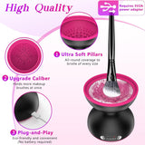 Black Electric Makeup Brush Cleaner - Fast & Deep Cleaning, USB Powered - Rear View