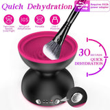 Black Electric Makeup Brush Cleaner - Fast & Deep Cleaning, USB Powered - Close-Up Angle