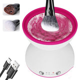 White Electric Makeup Brush Cleaner - Fast & Deep Cleaning, USB Powered - Side View