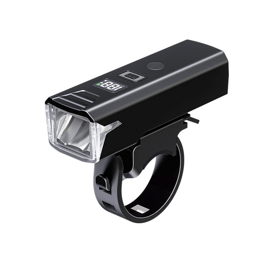 Bike Headlight - Rechargeable LED Bicycle Front Light, 85? Floodlight (Digital display model)