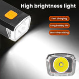 4-pcs Mini Portable Cycling Light   - Portable Cycling Safety Light, 4 Modes - Side View