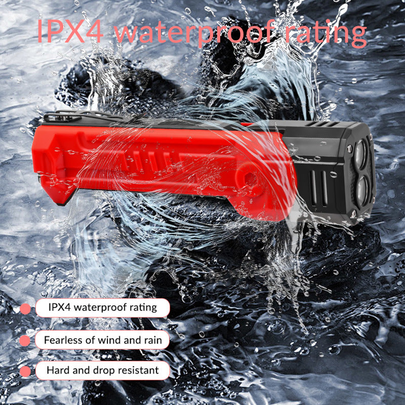 Red Flashlight Car Repair Light - LED Work Light , Magnetic Base, Power Bank