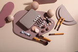 Portable Travel Makeup Brush Set with LED Mirror - Your Beauty Essentials On-The-Go