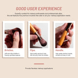 Portable Travel Makeup Brush Set with LED Mirror - Your Beauty Essentials On-The-Go - Side View
