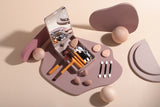 Portable Travel Makeup Brush Set with LED Mirror - Your Beauty Essentials On-The-Go - Extra Image