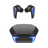 Black Wireless Gaming Earbuds - Bluetooth 5.2, Low Delay, 3D Stereo