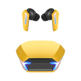 Yellow Wireless Gaming Earbuds - Bluetooth 5.2, Low Delay, 3D Stereo