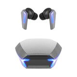 Silver Wireless Gaming Earbuds - Bluetooth 5.2, Low Delay, 3D Stereo
