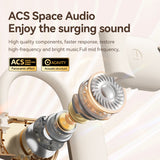 Gold Open Ear Bluetooth 5.3 Headphones - Non-In-Ear, Ear Hook, Wireless Sports - Top-Down View