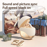 Black Open Ear Bluetooth 5.3 Headphones - Non-In-Ear, Ear Hook, Wireless Sports - 45-Degree Angle