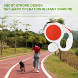 Light blue 5M Retractable Dog Leash - With Small Box, Suitable For Small And Medium Dogs - Front View