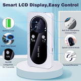 White Professional 45000RPM Rechargeable Nail Drill - Portable Electric Nail File for Manicure & Pedicure - Rear View
