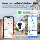 (Square Black) Mini GPS Tracker - Apple Find My Enabled, Key Finder, Wallet Locator, Anti-Theft Tag - Extra Image