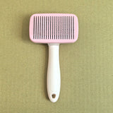 Pink 8-Piece Pet Grooming Tool Set - Brushes, Nail Clippers & More - Side View