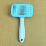 Blue 8-Piece Pet Grooming Tool Set - Brushes, Nail Clippers & More - Side View