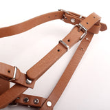 Brown Metal Basket Dog Muzzle - Anti-Bite & Anti-Barking - L - Side View