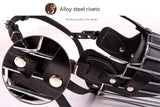 Black Metal Basket Dog Muzzle - Anti-Bite & Anti-Barking - L