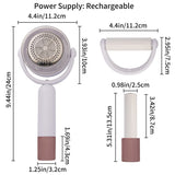 2-in-1 Fabric Shaver & Sticky Roller - USB Rechargeable Lint Remover