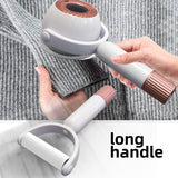 2-in-1 Fabric Shaver & Sticky Roller - USB Rechargeable Lint Remover - Close-Up Angle