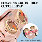 Mini Facial & Body Hair Remover - Rechargeable Lady Shaver Rose Gold - Top-Down View