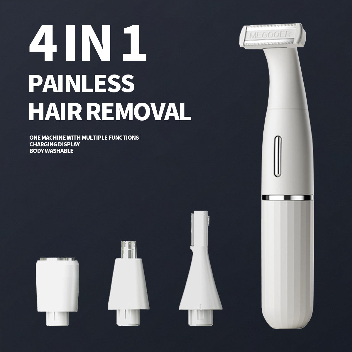 All-in-One Ladies' Trimmer Kit - Body, Face, Eyebrow & Nose Hair Removal