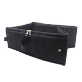 Black Portable Foldable Cat Litter Box - Waterproof Travel Litter Pan for Cats - Side View