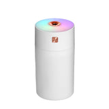 White 300ml USB Air Humidifier - Quiet Mini Humidifier for Bedroom, Office, Car - Front View