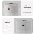 Pink 300ml USB Air Humidifier - Quiet Mini Humidifier for Bedroom, Office, Car