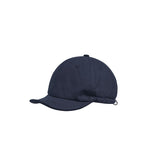Navy blue Minimalist Baseball Cap - Unisex Retro Streetwear Hat - Top-Down View