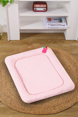 Pink Breathable Cooling Pet Mat - Ice Bean Summer Bed for Small Dogs (S : 35x47cm) - Front View