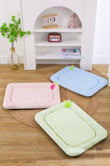 Pink Breathable Cooling Pet Mat - Ice Bean Summer Bed for Small Dogs (S : 35x47cm) - Side View