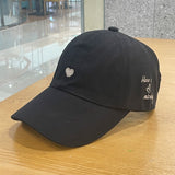 Black Stylish Ponytail Opening Baseball Cap - Have a Nice Day