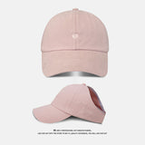 Pink Stylish Ponytail Opening Baseball Cap - Have a Nice Day