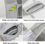 Black Lightweight Hydration Vest Pack - Breathable Running & Cycling Backpack - Side View