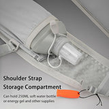 Grey Lightweight Hydration Vest Pack - Breathable Running & Cycling Backpack - Front View