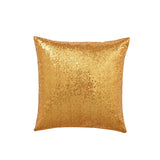 Shiny Sequin Pillowcase - Single-sided gorgeous pillowcase  (Gold pair: 45x45cm) - Front View