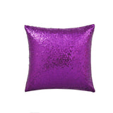 Shiny Sequin Pillowcase - Single-sided gorgeous pillowcase  (Purple pair: 45x45cm) - Side View