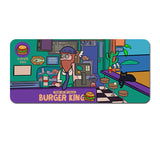 Extended Gaming Mousepad (80x30x0.4cm) - Big Beard Uncle Design, Stitched Edges - Style 1