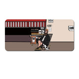 (80x30x0.4cm) Computer Desk Mat - Big Beard Uncle Series, Smooth Gaming Surface - Style 6